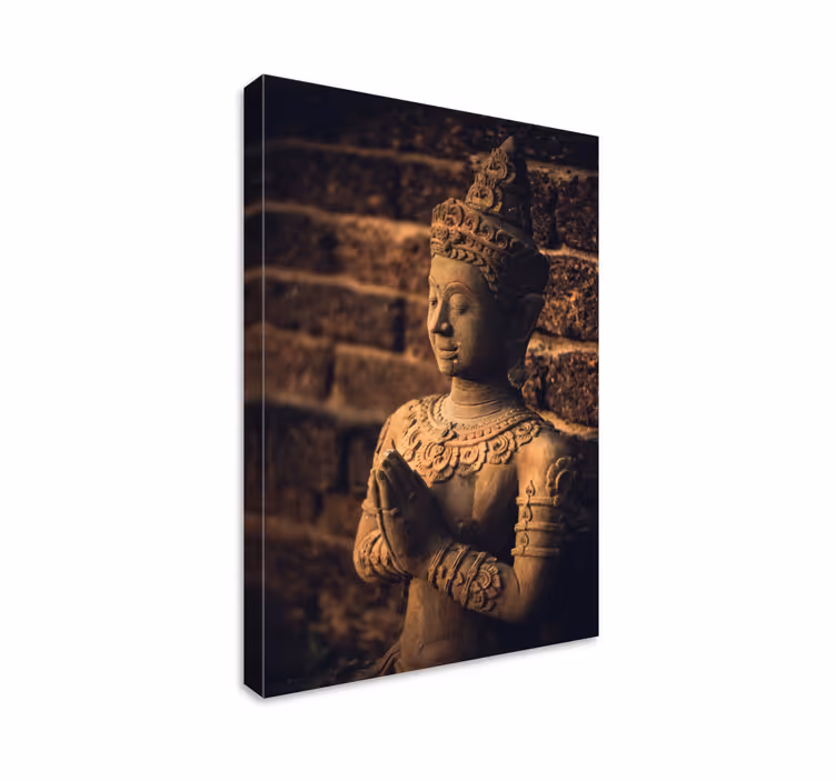 Buda figürü tuval duvar sanatı - TenStickers