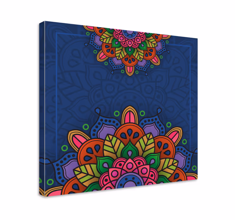 Renkli mandala tuval duvar sanatı - TenStickers