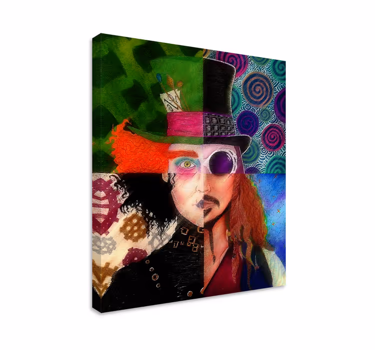 Personajes johnny depp karakter kanvas tablolar - TenStickers