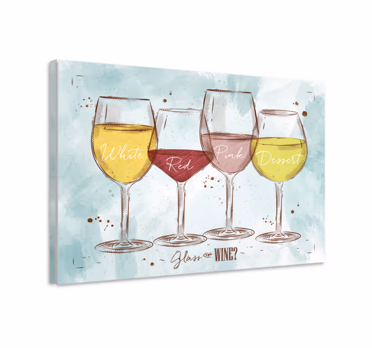 Rustico vino rustik tuval sanatı - TenStickers