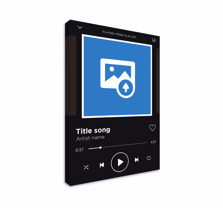 Tuval sanatını oynarken spotify müzik - TenStickers