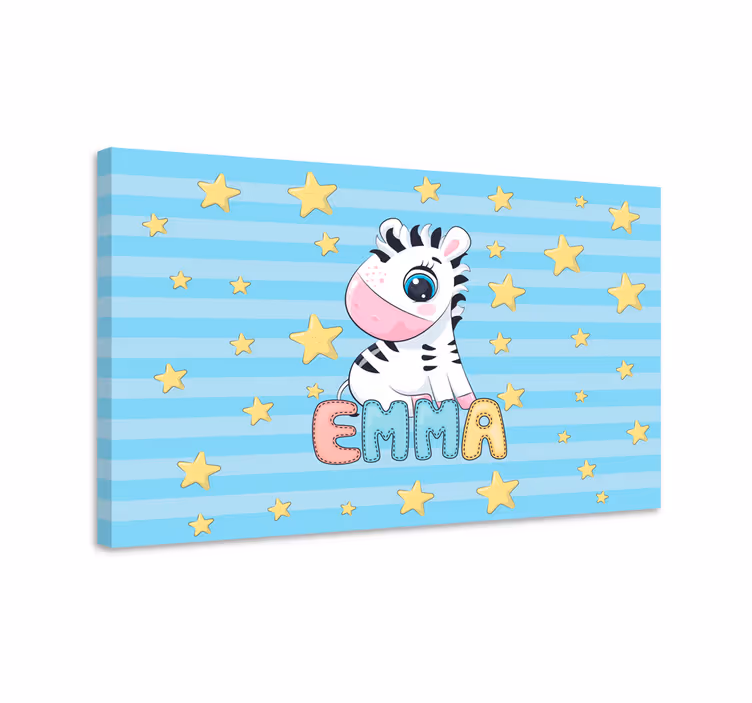 Geyik tablo - sevimli zebra figürü - TenStickers