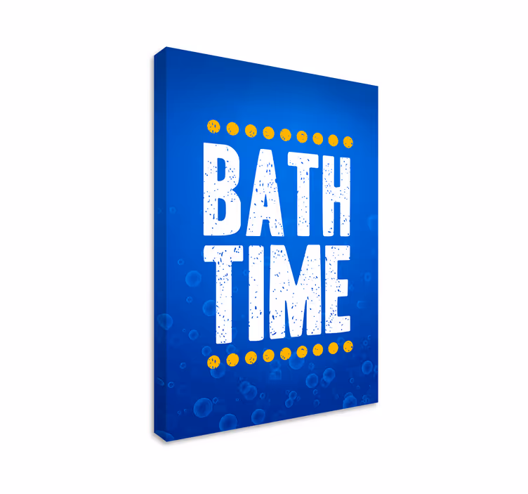 Alıntılar kanvas tablo banyo zamanı eğlencesi - TenStickers