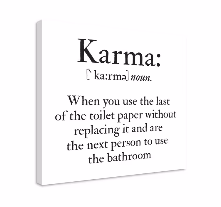 Banyo eğlenceli karma banyo tuval sanatı - TenStickers