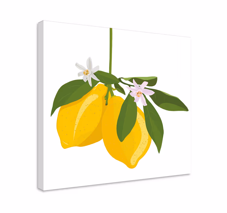 Limon ağacı meyve tuval sanatı - TenStickers