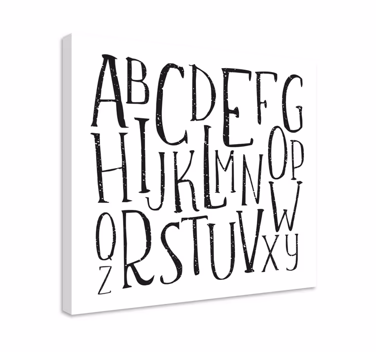 Alfabe harfleri tuval baskı - TenStickers