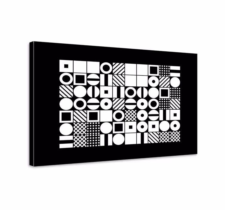 Soyut şekil desenleri geometrik tablo - TenStickers