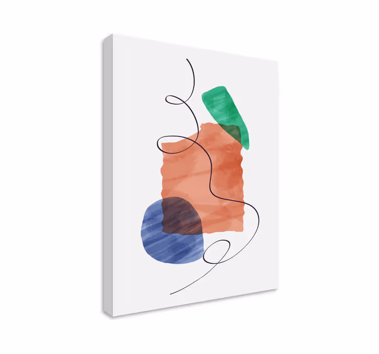 Modern tablo soyut Şekiller düzeni - TenStickers
