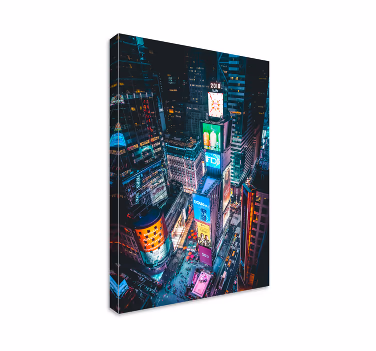 Time square new york city kanvas tablo - TenStickers