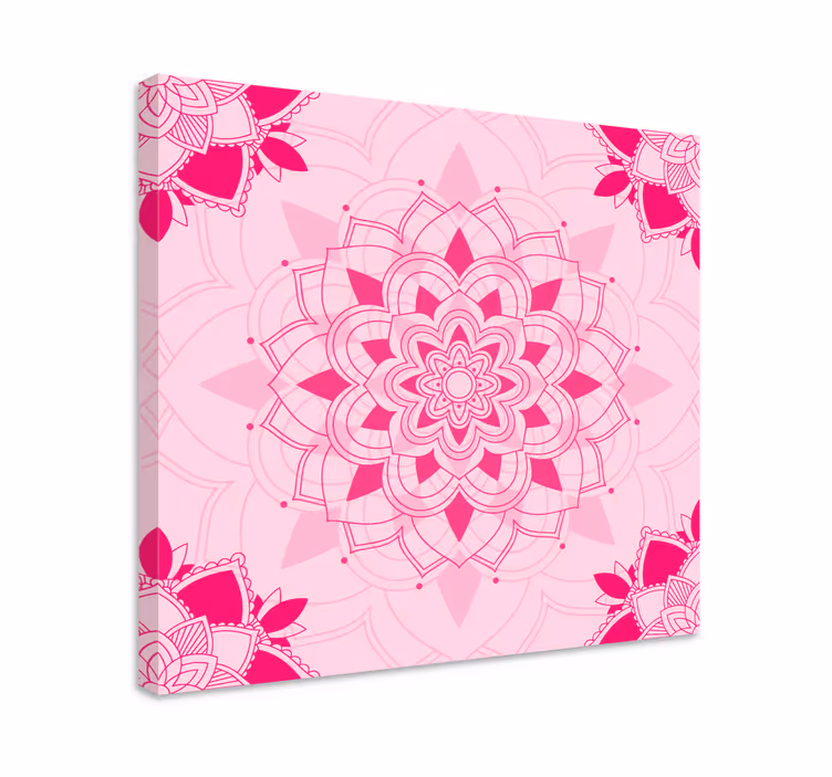 Zen tablo - ayrıntılı Çiçekli mandala - TenStickers