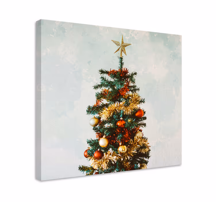 Spor kanvas tablo - noel ağacı süslemeleri - TenStickers