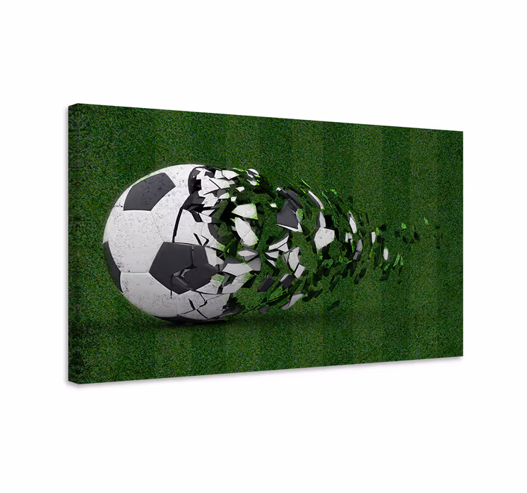 Futbol sahası genç kanvas baskılar - TenStickers