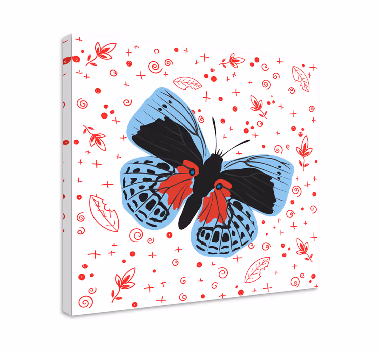 Kelebek tablo parlak kelebek tasarımı - TenStickers