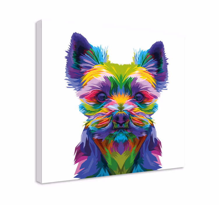 Köpek tablo - canlı köpek İllüstrasyonu - TenStickers