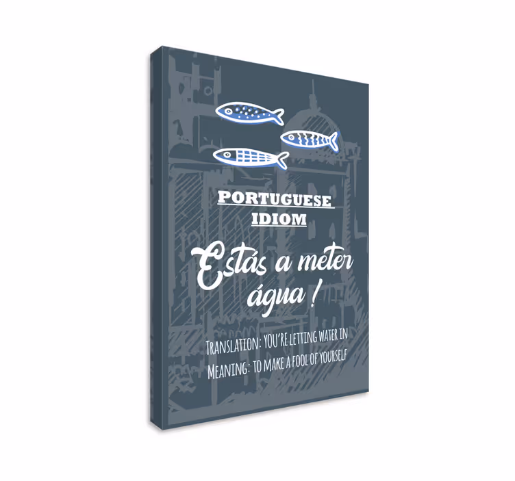 Portekizce söyleyerek çeviri salak tuval - TenStickers