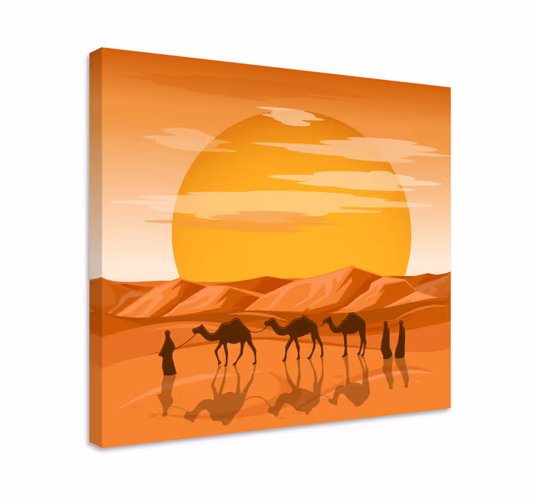 çöl manzarası kanvas tablo - TenStickers
