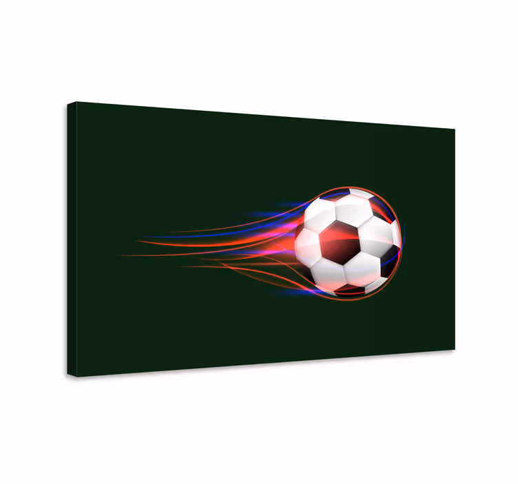 Havalı futbol genç kanvas baskılar - TenStickers