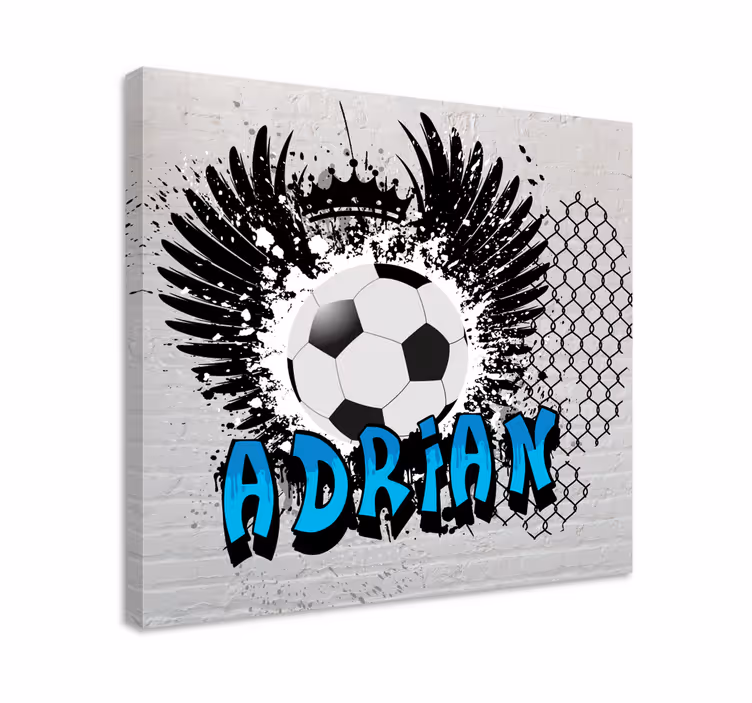 şampiyonun grafiti kişiselleştirilmiş tuvali - TenStickers
