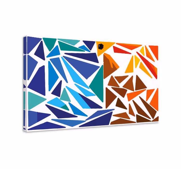 Geometrik tablo - soyut açısal kompozisyon - TenStickers