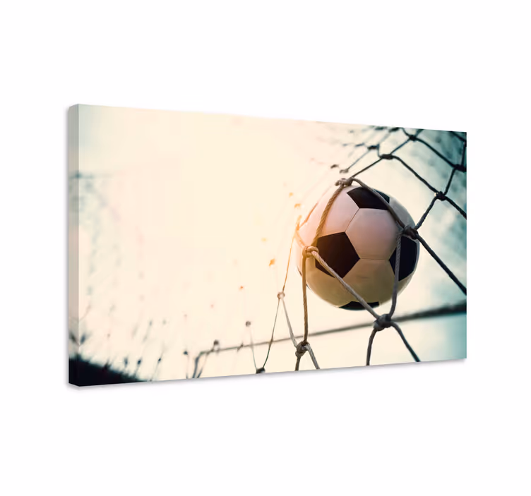 Spor kanvas tablo futbol topu gol - TenStickers