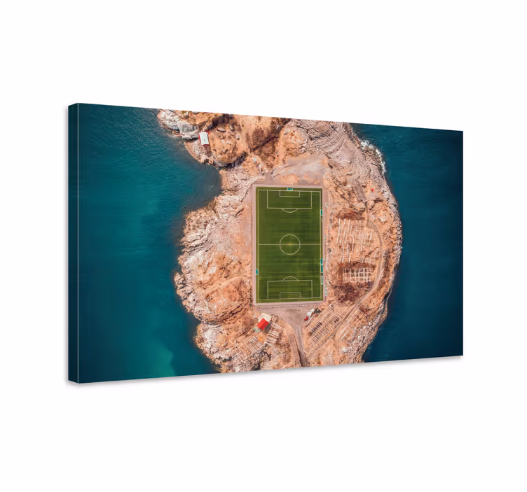 Denize yakın futbol sahası ev kanvas tablo - TenStickers