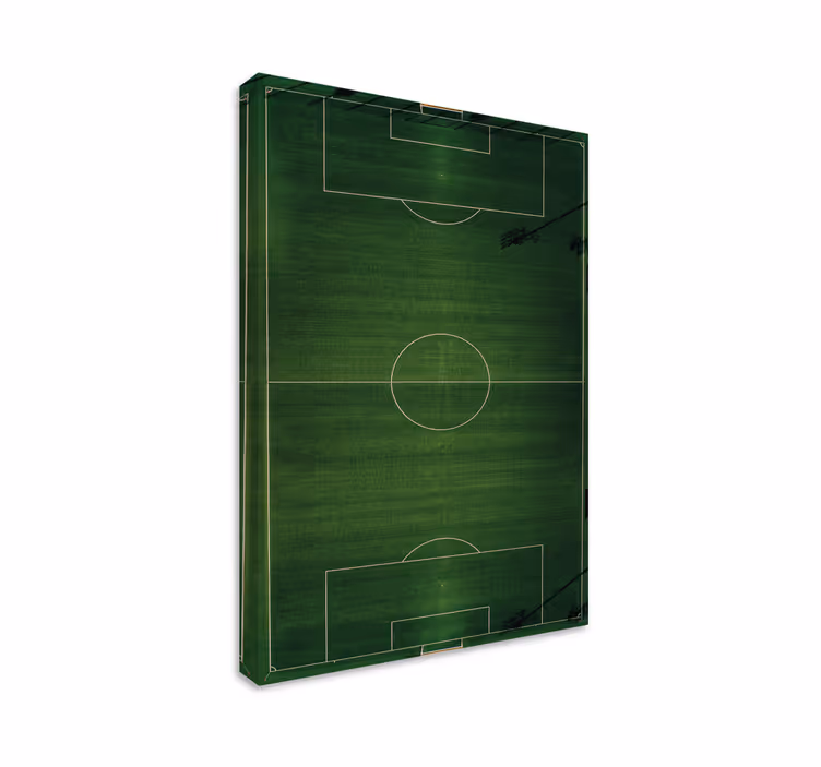 Basit futbol sahası ev kanvas tabloları - TenStickers