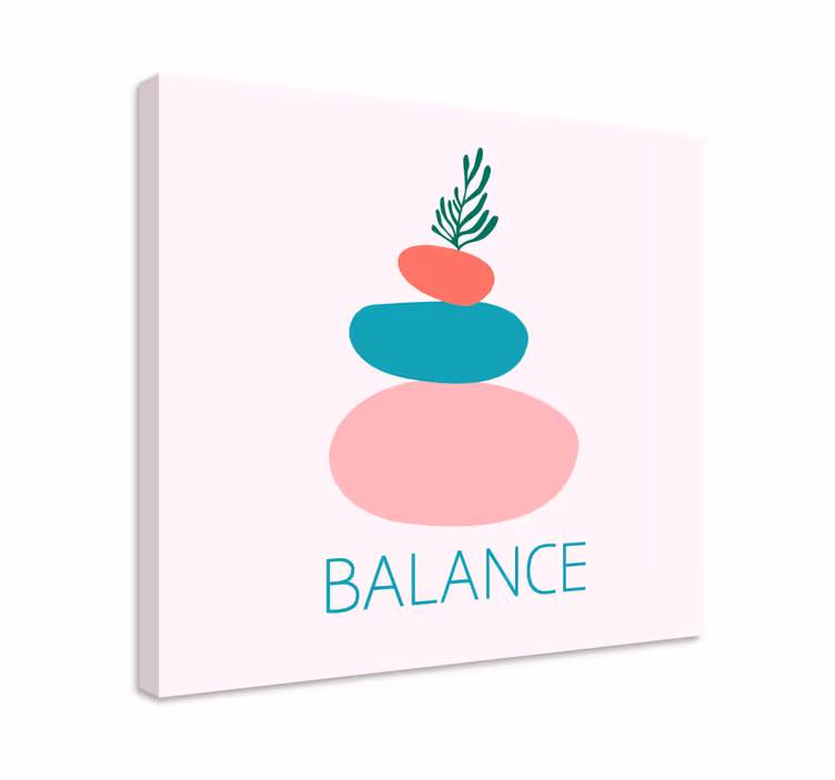 Dekorasyon tablo denge taşı yığını - TenStickers