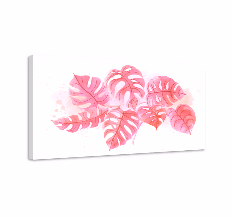Monstera yaprak baskısı nordic sanat baskıları - TenStickers