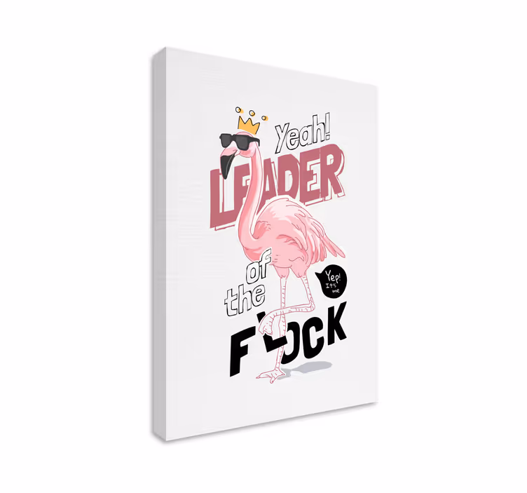 Flamingo tarzı lider köpek tablo - TenStickers