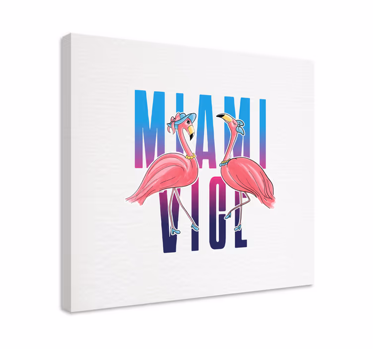 Flamingo modacıları hayvanlar tablo - TenStickers