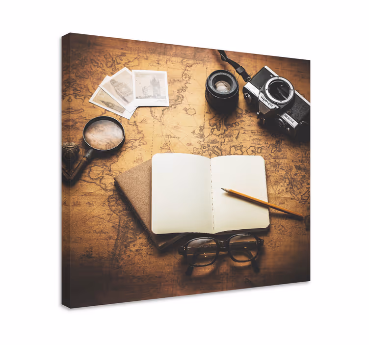Meyveler kanvas tablo - vintage fotoğraf gereçleri - TenStickers