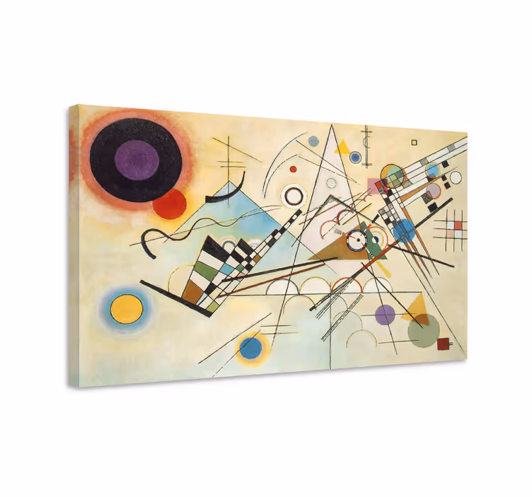 Soyut tablo - geometrik Şekil kompozisyonu - TenStickers