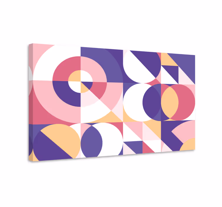 Soyut rakamlar geometrik sanat geometrik tuval - TenStickers