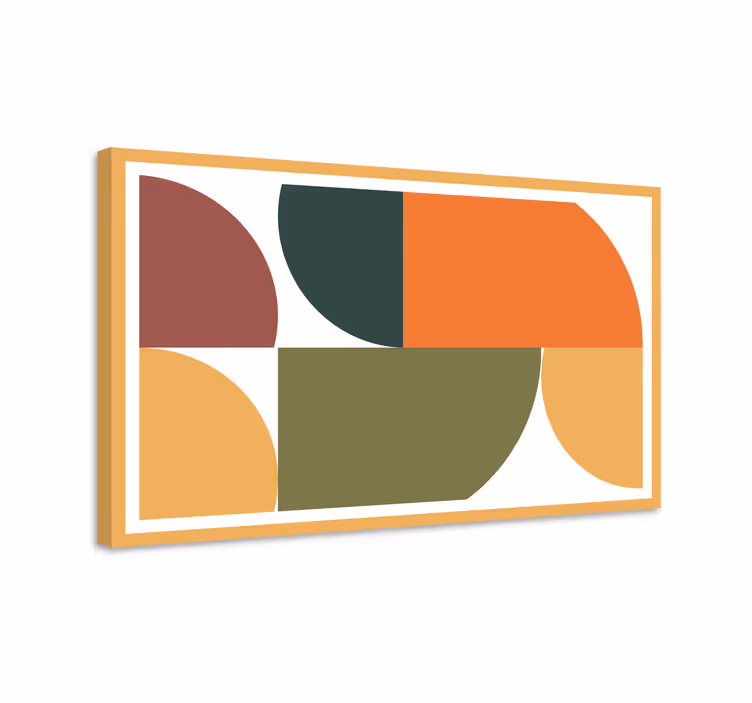 Soyut geometrik sanat geometrik tuval - TenStickers