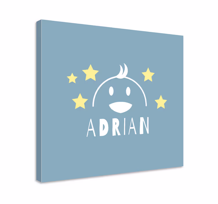 Adı kuş tuval sanat ile civciv yüzü - TenStickers