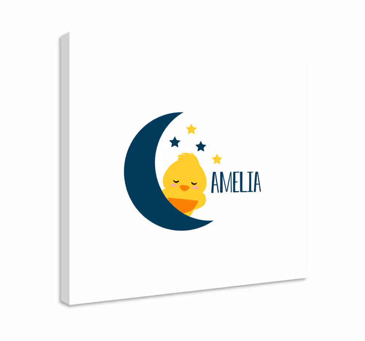 Bebek tablo uykucu civciv ay - TenStickers