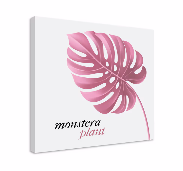 Çiçekler ve bitkiler kanvas tablo monstera bitkisi - TenStickers