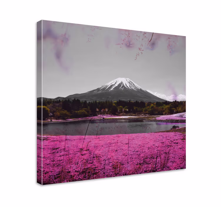 Tablo manzaraları mount fuji yansıması - TenStickers