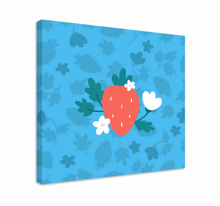 çiçek deseni ve meyve tuvali - TenStickers