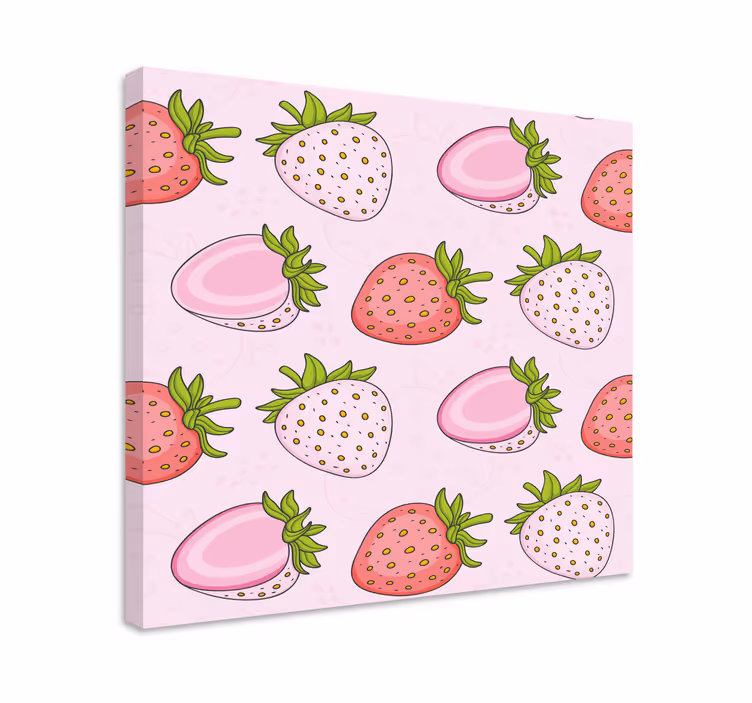 Meyveler kanvas tablo Çilek keyfi - TenStickers