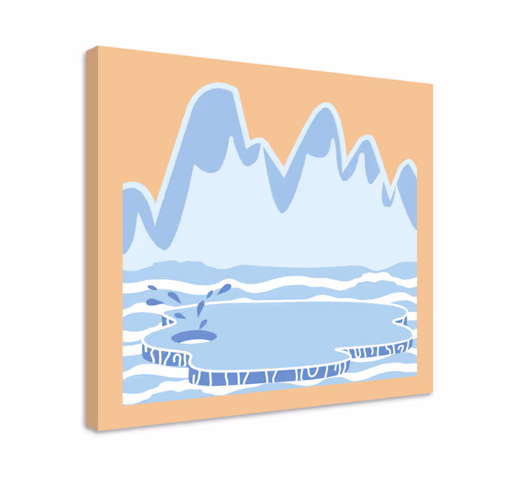 Tablo manzaraları buzdağı manzarası - TenStickers