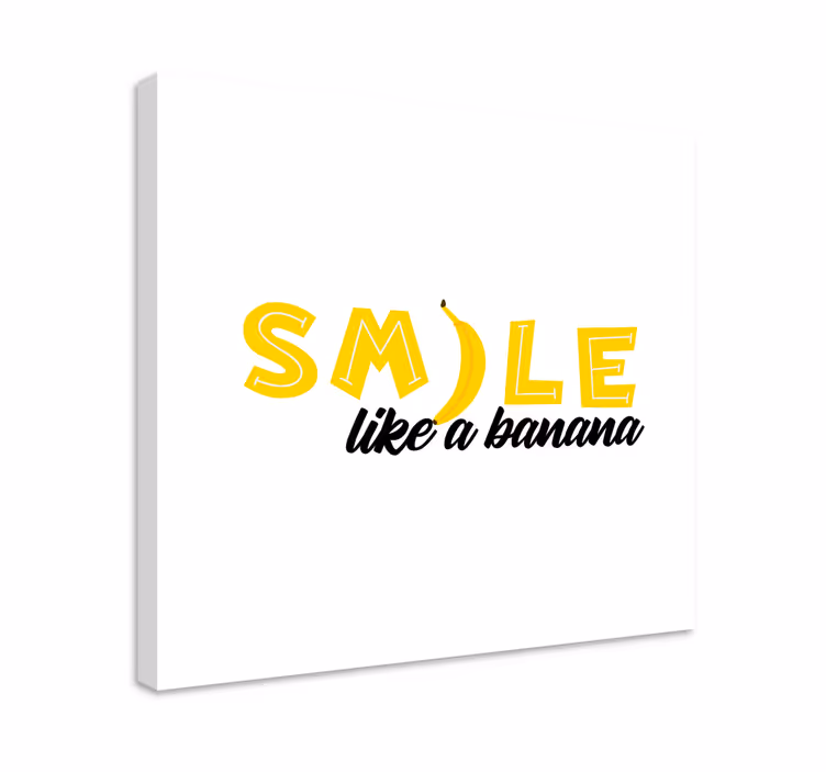 Muz alıntı tuval duvar sanatı ile komik alıntı - TenStickers