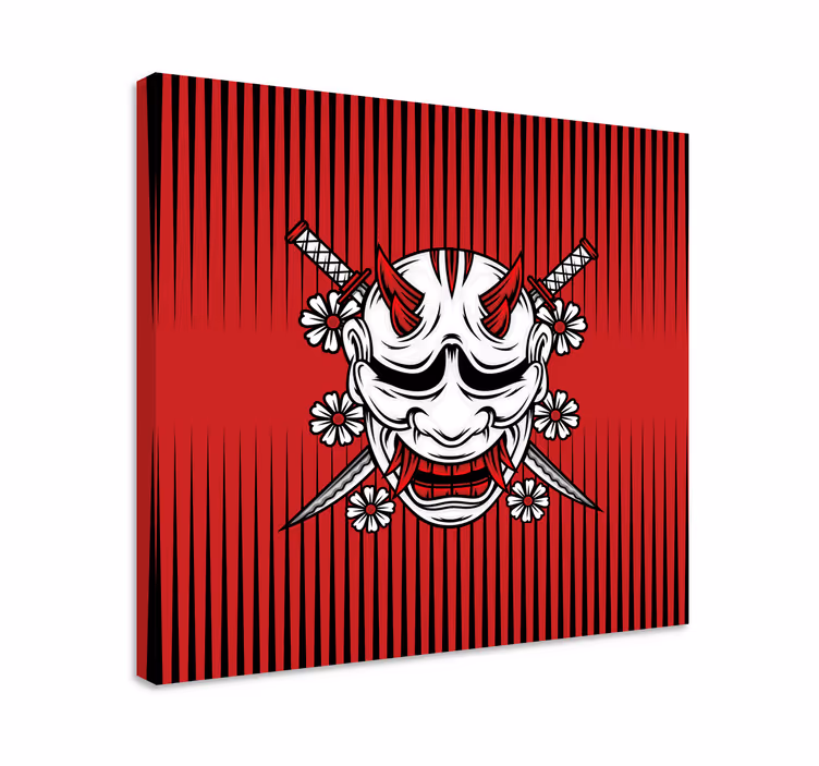 Mandala tablo Şeytan maskesi sanatı - TenStickers