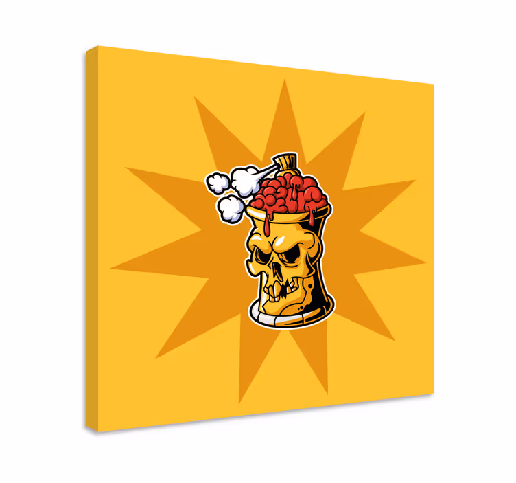 Kafatası beyin kabı tablo - TenStickers