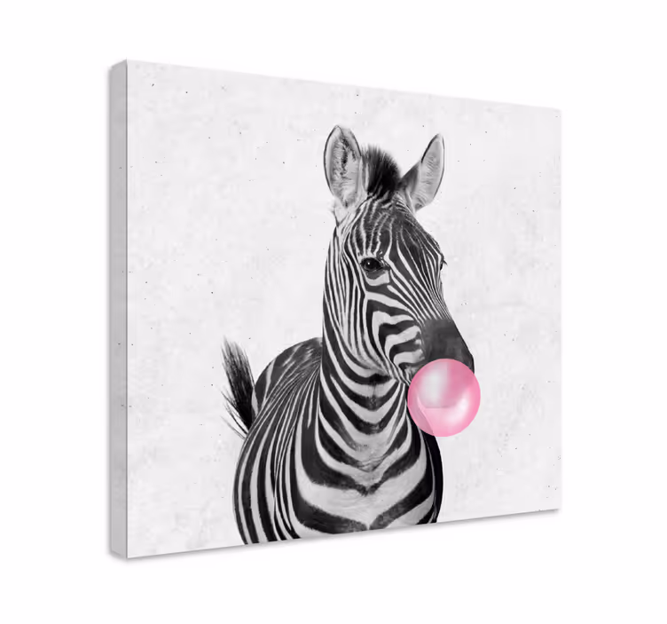 Zebra hayvan ciklet modern tuval - TenStickers
