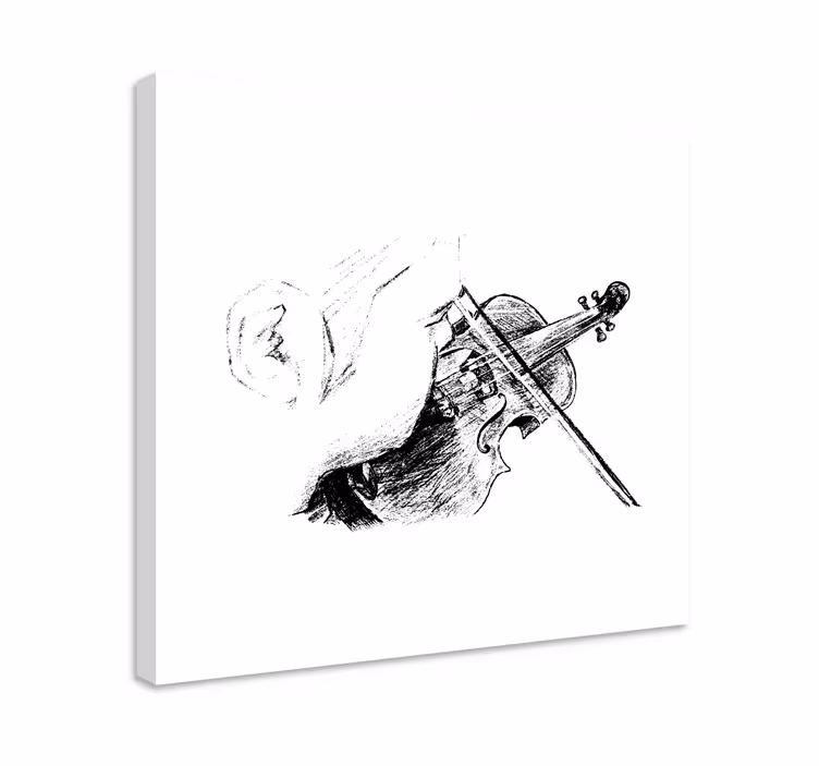 Klasik müzisyen keman çalıyor müzik tuval - TenStickers