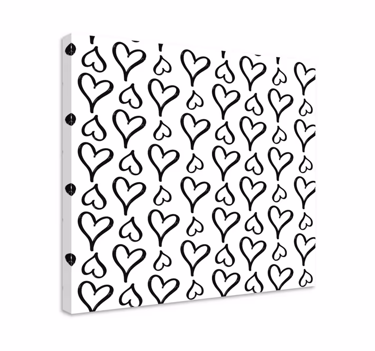 Alıntılar kanvas tablo - kalp deseni tasarımı - TenStickers