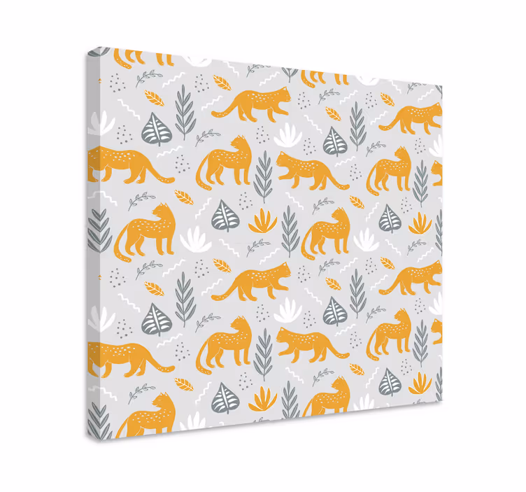 Köpek tablo - oyunbaz hayvan deseni - TenStickers