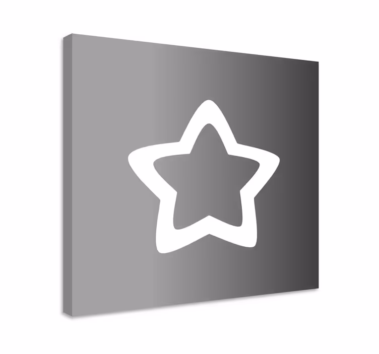 Dekorasyon tablo yıldız konturu - TenStickers