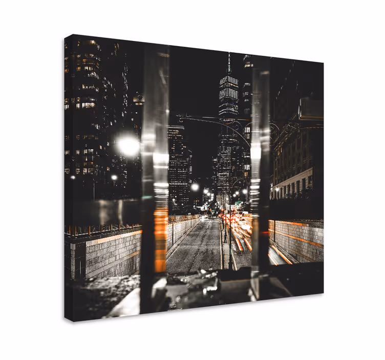 New york sokak lambaları fotoğrafçılık şehir tuval - TenStickers